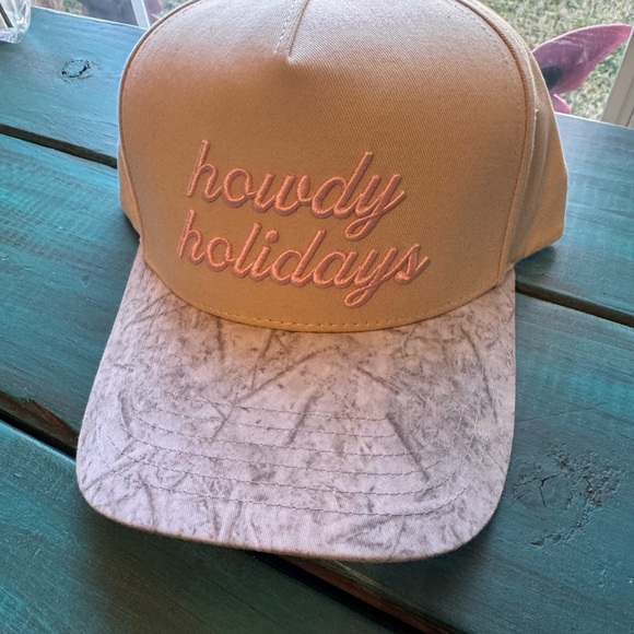 C.C Accessories - C.C Tan and Pink Holiday Cap